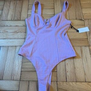 ASTR The Label Purple Bodysuit